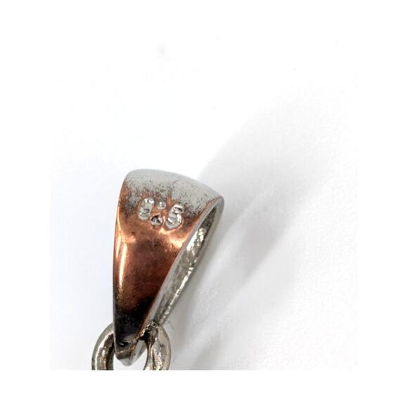 Vintage Jerusalem Cross Pendant 925 Silver Plated Rhinestones Crusader Christian - Picture 8 of 11